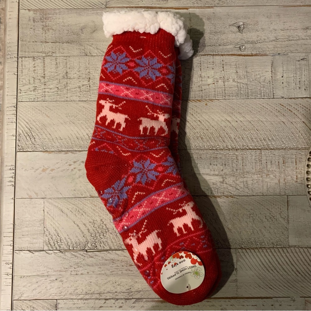 Sweet Home Sherpa Slipper Socks - NWT